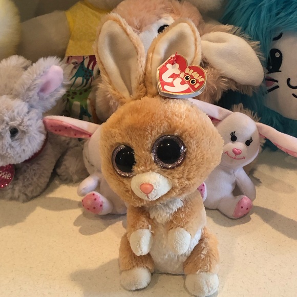 9 Pc Lot of Plush Bunnies & Stuffed Animals Beanie Boos Hallmark Pikmi Pops Gund - Picture 6 of 15